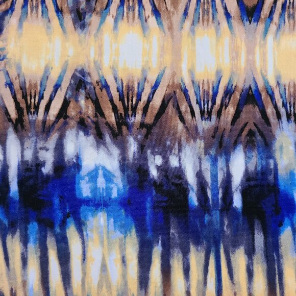 Laura Petite Sleeveless Slip on Colourful Dress with Beaded Collar - Picture 6 of 6